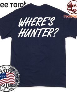 Original Trump merchandise Where's Hunter Shirt