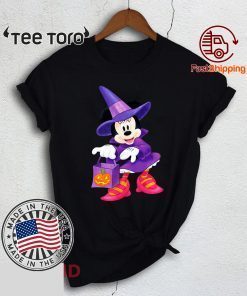 Nice Disney Halloween Minnie Mouse Trick or Treating Original T-Shirt