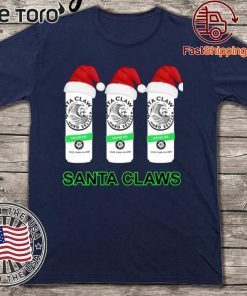 Santa Claws White Claw Hard Seltzer Christmas 2020 T-Shirt