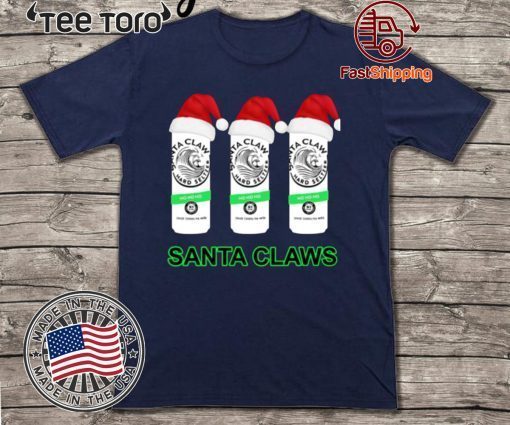 Santa Claws White Claw Hard Seltzer Christmas 2020 T-Shirt