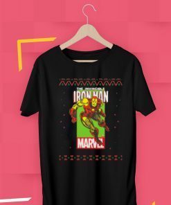 MCU Marvel The Invincible Iron Man Ugly Christmas Classic T-Shirt