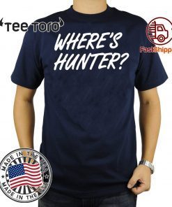 Trump merchandise Where's Hunter Tee Shirt