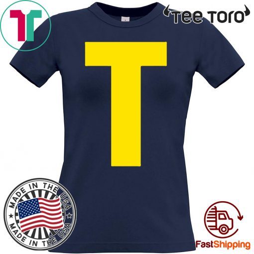 Initials Letter T-Theodore Chipmunk Christmas Shirt