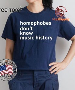 Homophobes Don’t Music History Offcial T-Shirt