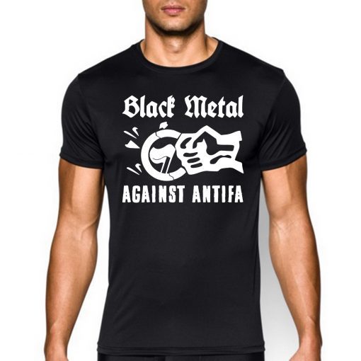 Black Metal Against Antifa T-Shirt For Mens Womens Kids