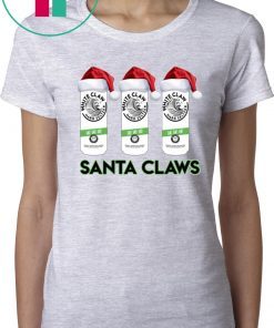 Santa Claws White Claw Christmas Shirt For Mens Womens