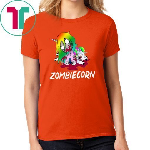 Zombiecorn Creepy Zombie Unicorn Halloween T-shirt For Men Women