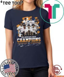 Houston Astros City 2019 American League Champions Signatures 2020 Shirt