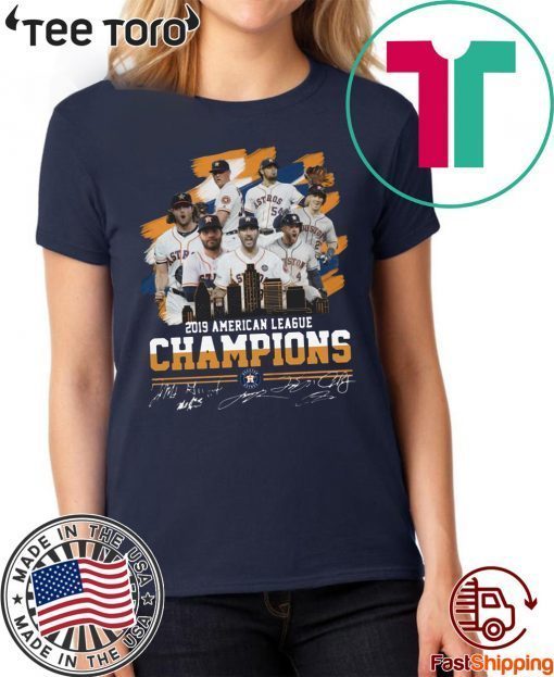 Houston Astros City 2019 American League Champions Signatures 2020 Shirt