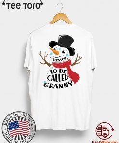 SNOWMAN BLESSED TO BE CALLED GRANNY CHRISTMAS T-SHIRT