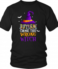 Autism Choose The Wrong Witch Halloween T-shirt Nice Gift