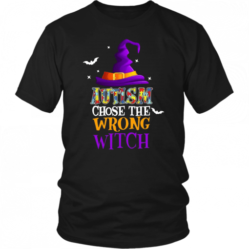 Autism Choose The Wrong Witch Halloween T-shirt Nice Gift