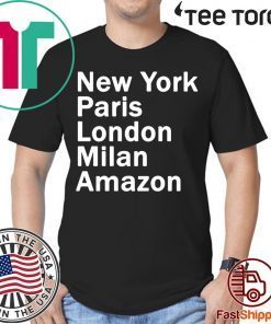 Heidi Klum – New York Paris London Milan Amazon Black shirt T-Shirt