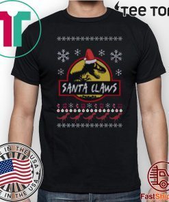 Santa Claws Jurassic Park Ugly Christmas 2020 T-Shirt