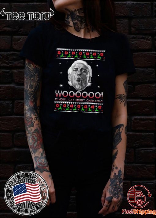 Ric Flair woo Christmas Shirt For Mens Womens