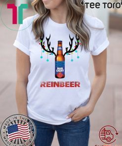 Bud light Reinbeer Christmas Funny T-Shirt