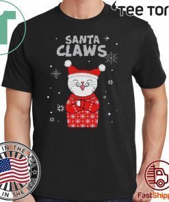 Santa Claws Cute Cat Ugly Christmas Shirt