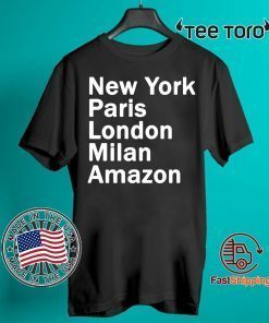 Heidi Klum – New York Paris London Milan Amazon Black shirt T-Shirt