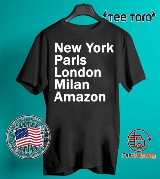 Heidi Klum – New York Paris London Milan Amazon Black shirt T-Shirt