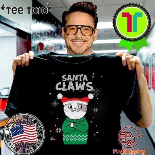 Santa Claws Cat Ugly Christmas Style 2020 T-Shirt