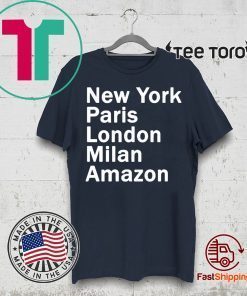 Heidi Klum – New York Paris London Milan Amazon Black shirt T-Shirt