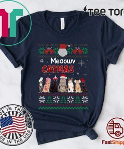 Meaowv Catmas Cat Ugly Christmas For Gift T-Shirt