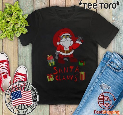 SANTA CLAWS CAT AND PRESENTS SHIRT