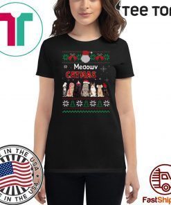Meaowv Catmas Cat Ugly Christmas For Gift T-Shirt
