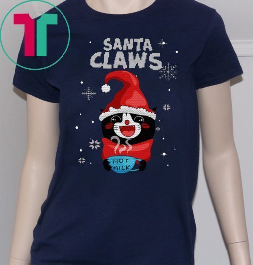 Santa Claws Black Cat Ugly Christmas 2020 T-Shirt