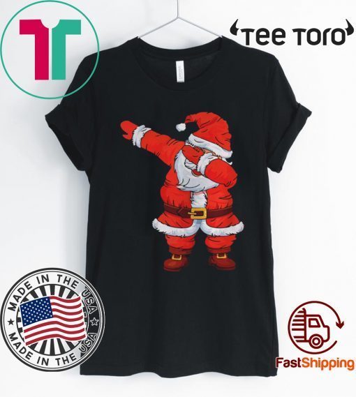 Dabbing Santa Christmas Boys Girls T-Shirt