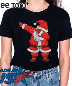 Dabbing Santa Christmas Boys Girls T-Shirt