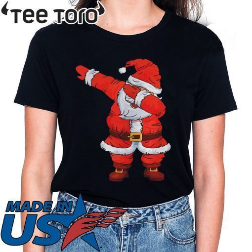 Dabbing Santa Christmas Boys Girls T-Shirt