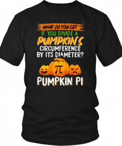 Divide A Pumpkin Circumference By It's Diameter Pumpkin Pi Math T-Shirt