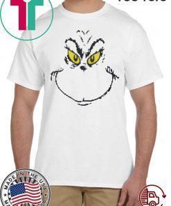 Dr. Seuss Men’s Grinch Face Ugly Christmas Unisex T-Shirt
