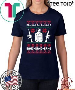 Fa La La Bang Bang AR-15 Gun Christmas Gift T-Shirt 