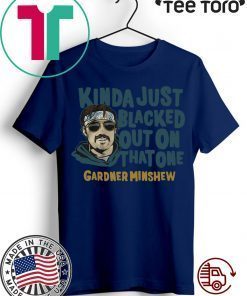 Gardner Minshew Shirt - Blacked Out, Officially Licensed Tee Shirt