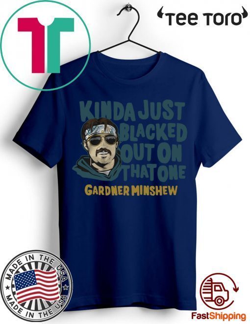 Gardner Minshew Shirt - Blacked Out, Officially Licensed Tee Shirt