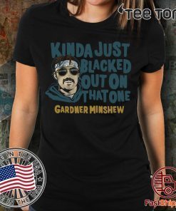 Gardner Minshew Shirt - Blacked Out, Officially Licensed Tee Shirt