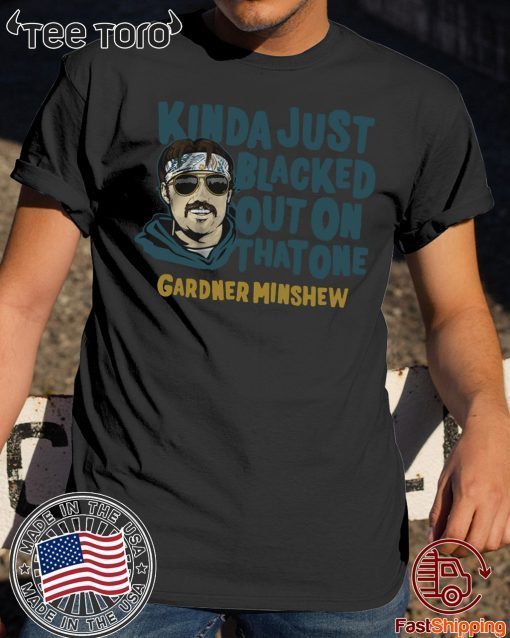 Gardner Minshew Shirt - Blacked Out, Officially Licensed Tee Shirt