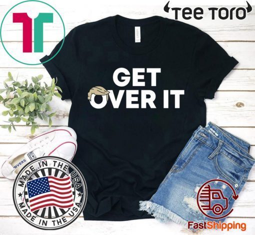 Get over it tee trump campaign navy shirt