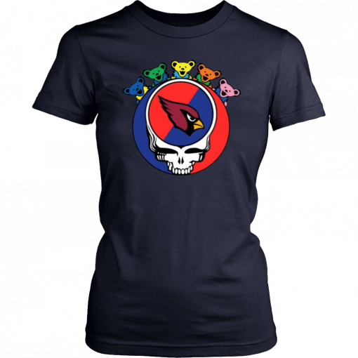 Grateful Dead Mixed With Arizona Cardinals Cool Gift For Fans T-Shirt