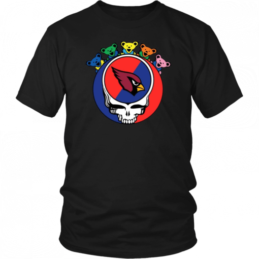 Grateful Dead Mixed With Arizona Cardinals Cool Gift For Fans T-Shirt