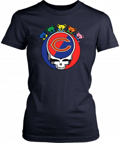 Grateful Dead Mixed With Chicago Bears T-Shirt