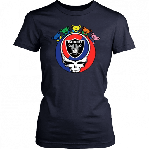 Grateful Dead Mixed With Oakland Raiders Cool Gift For Fans T-Shirt