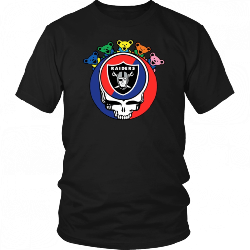 Grateful Dead Mixed With Oakland Raiders Cool Gift For Fans T-Shirt