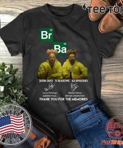 Official Breaking Bad Thank You For The Memories t-shirts