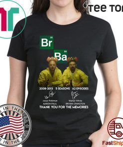 Official Breaking Bad Thank You For The Memories t-shirts