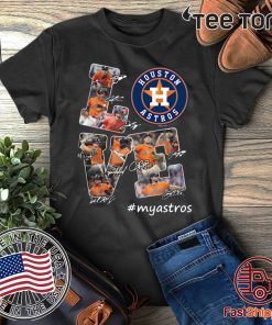 Offcial Houston Astros Love #myastros Signatures T-Shirt