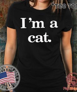 Im a cat Ankola Teen Girls I’m a Cat Cat Ears with Funny Saying t-shirts