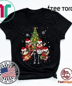 Merry Christmas The Sloths Band Play Guitar Classic T-Shirt